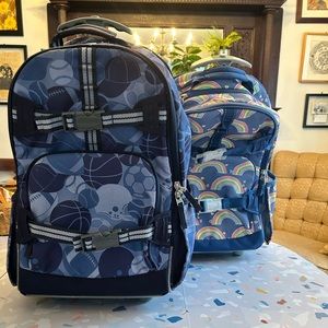 Pottery Barn Kids Rolling Carry-on Backpack - Rainbow, Sports